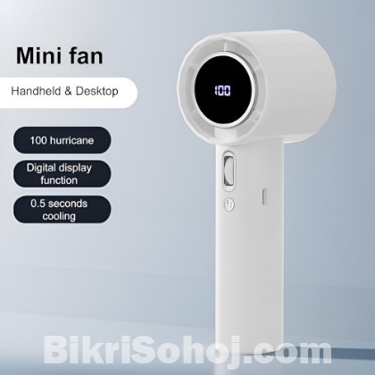 Small Wind Cannon Fan With Adjustable Speed & Digital Displa
